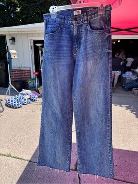 Kensie The Carla High-Rise Wide Leg Jeans - Blue